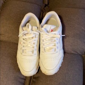 White classic Reebok shoes